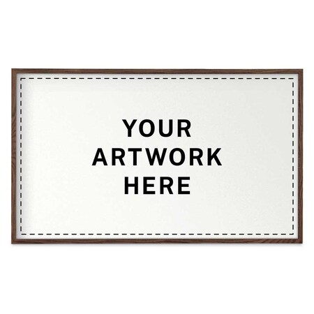 United Visual Products Drop-In Shadowbox, 18"x24", Walnut/Keylime UVSB1824-WALNUT-KEYLIME
